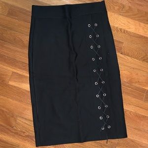 Black pencil skirt